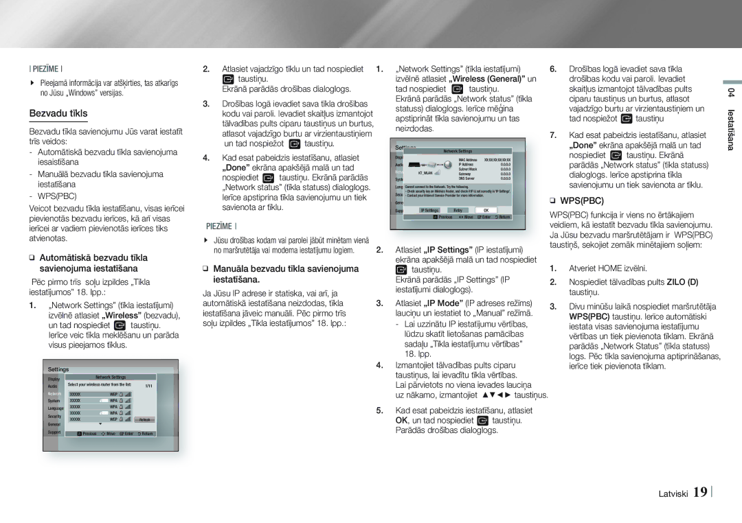 Samsung BD-E5500/EN Wpspbc, Taustiņu Ekrānā parādās drošības dialoglogs, Un tad nospiežot taustiņu, Tad nospiežot taustiņu 