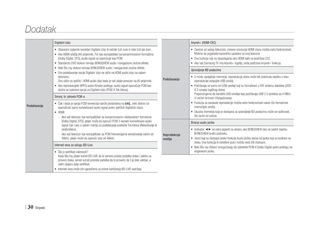 Samsung BD-E5500/EN manual Hdmi 