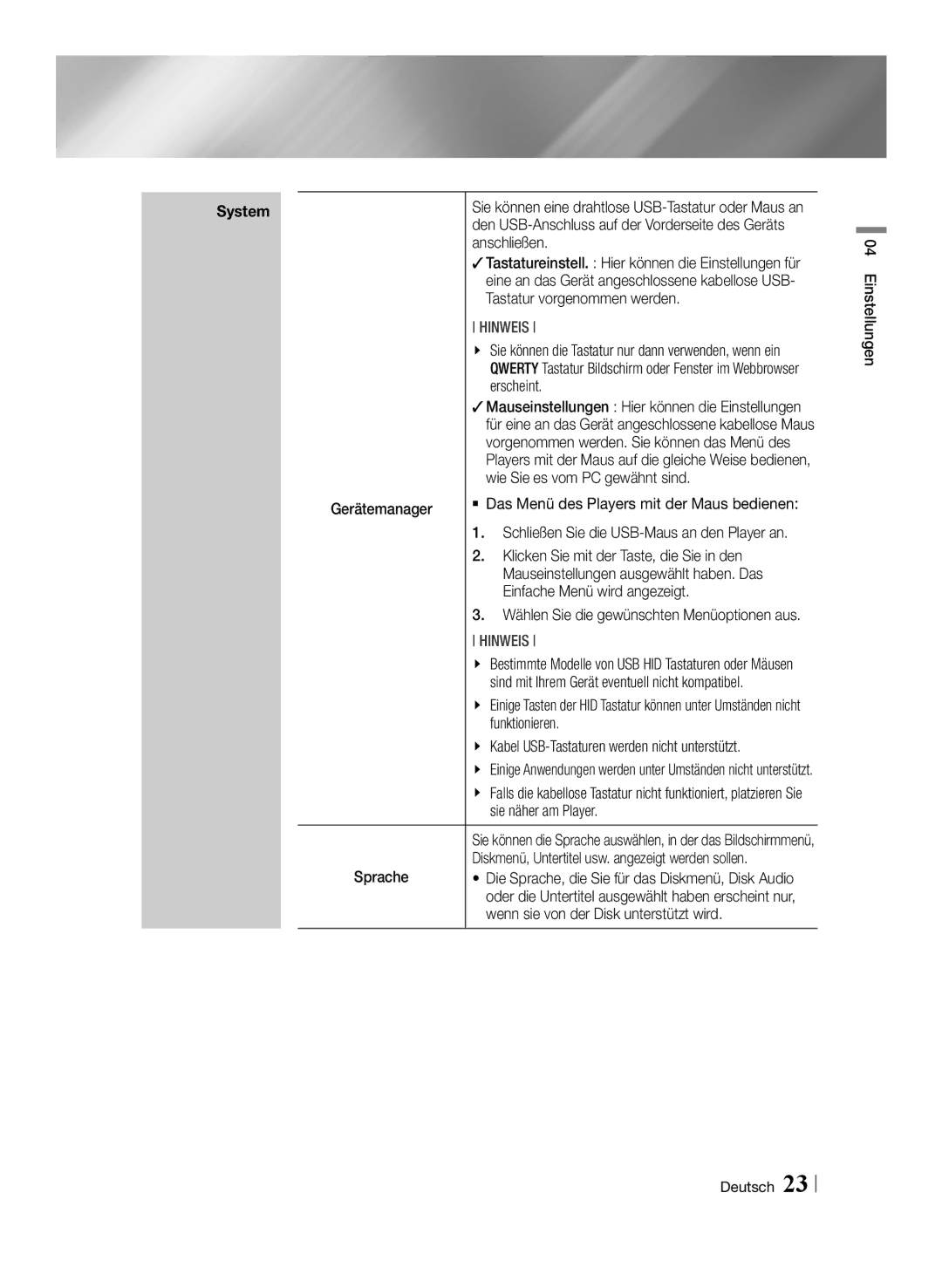 Samsung BD-E6100/EN Anschließen, Tastatur vorgenommen werden, Erscheint, Wie Sie es vom PC gewähnt sind, Funktionieren 