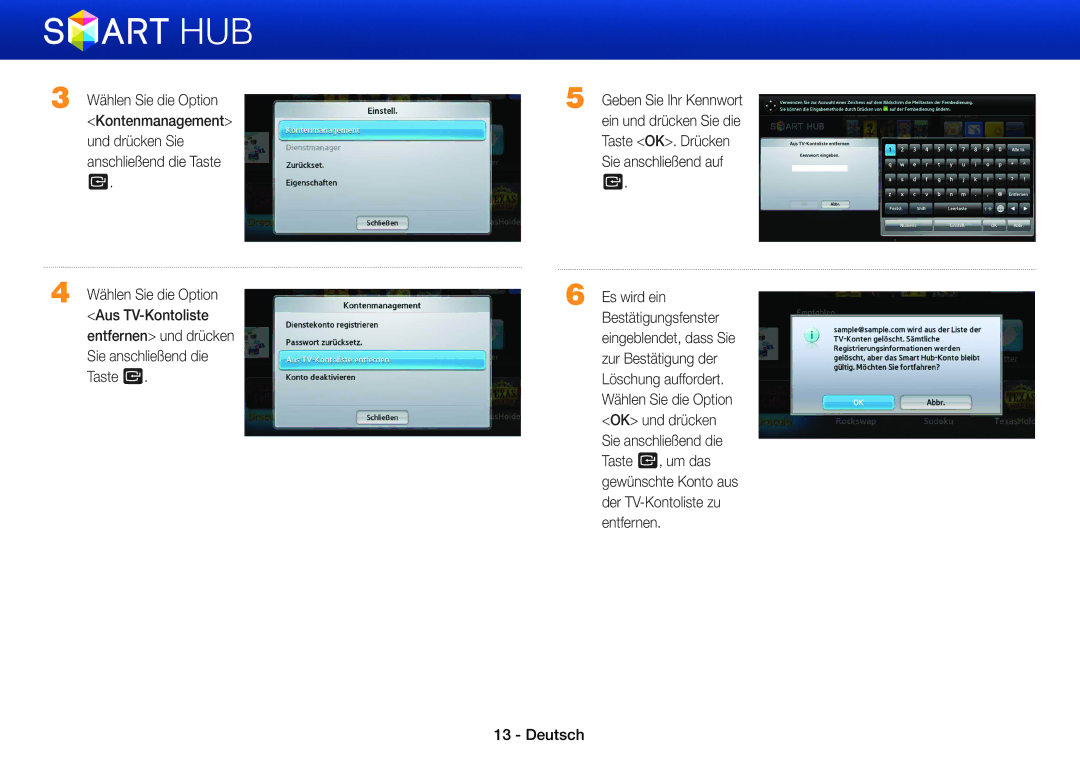 Samsung BD-ES5000/EN, BD-E6300/EN, BD-E5500/XN, BD-ES5000/XN, BD-E5500/EN, BD-E6300S/EN, BD-E5500/TK manual Wählen Sie die Option 