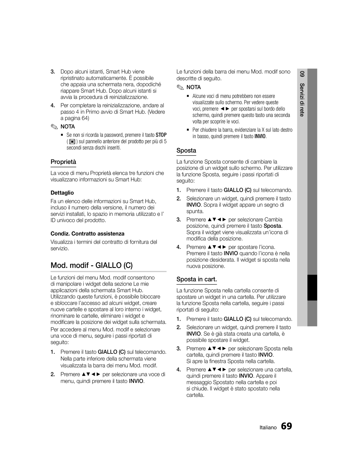 Samsung BD-E6300/ZF manual Mod. modif Giallo C, Proprietà, Sposta in cart 