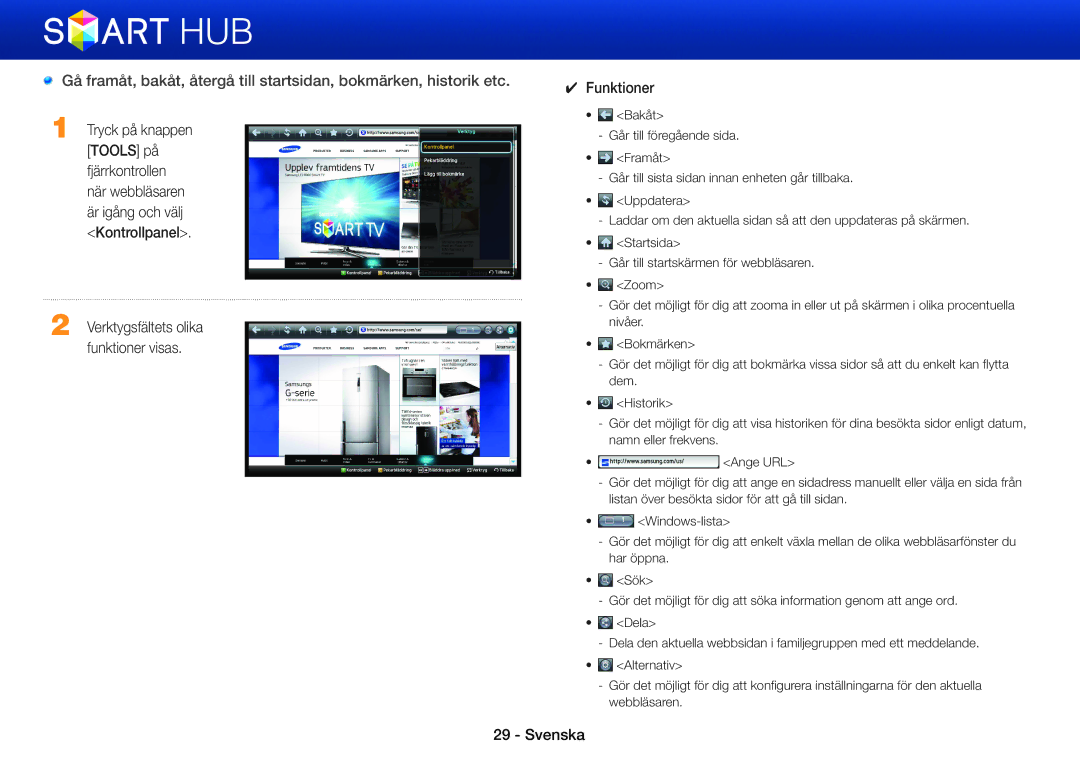 Samsung BD-E8900S/XE, BD-E8300N/XE, BD-E8300S/XE, BD-E8500S/XE, BD-E8500N/XE, BD-E8900N/XE, STB-E7900N/XE manual Funktioner 