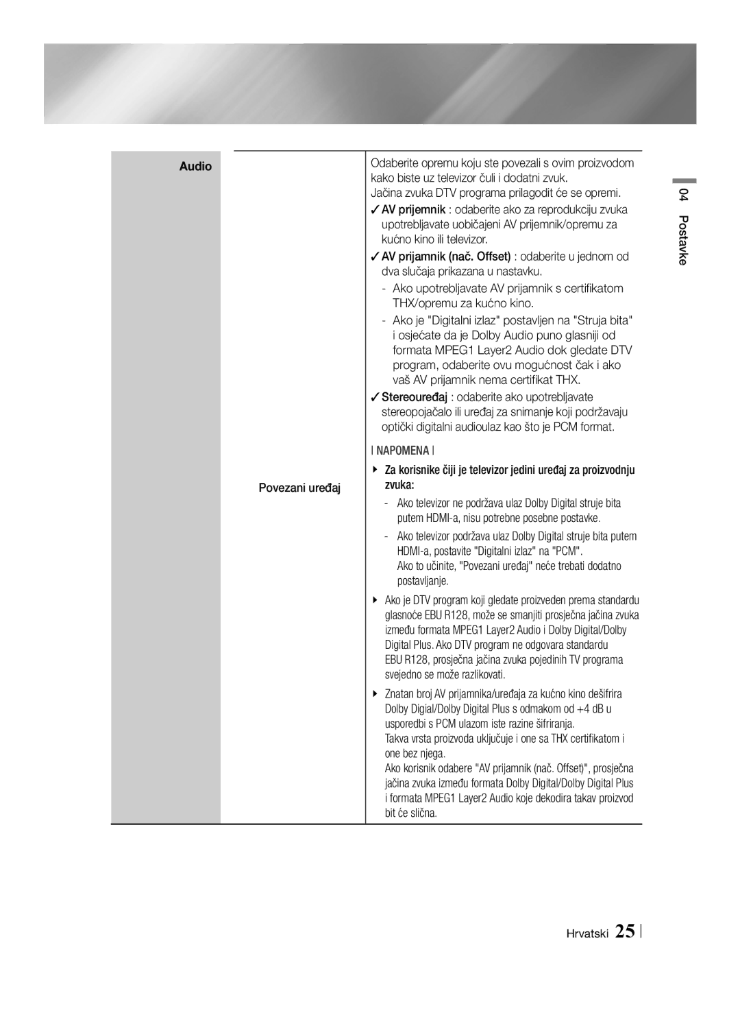 Samsung BD-E8300/EN, BD-E8500/EN manual Povezani uređaj 