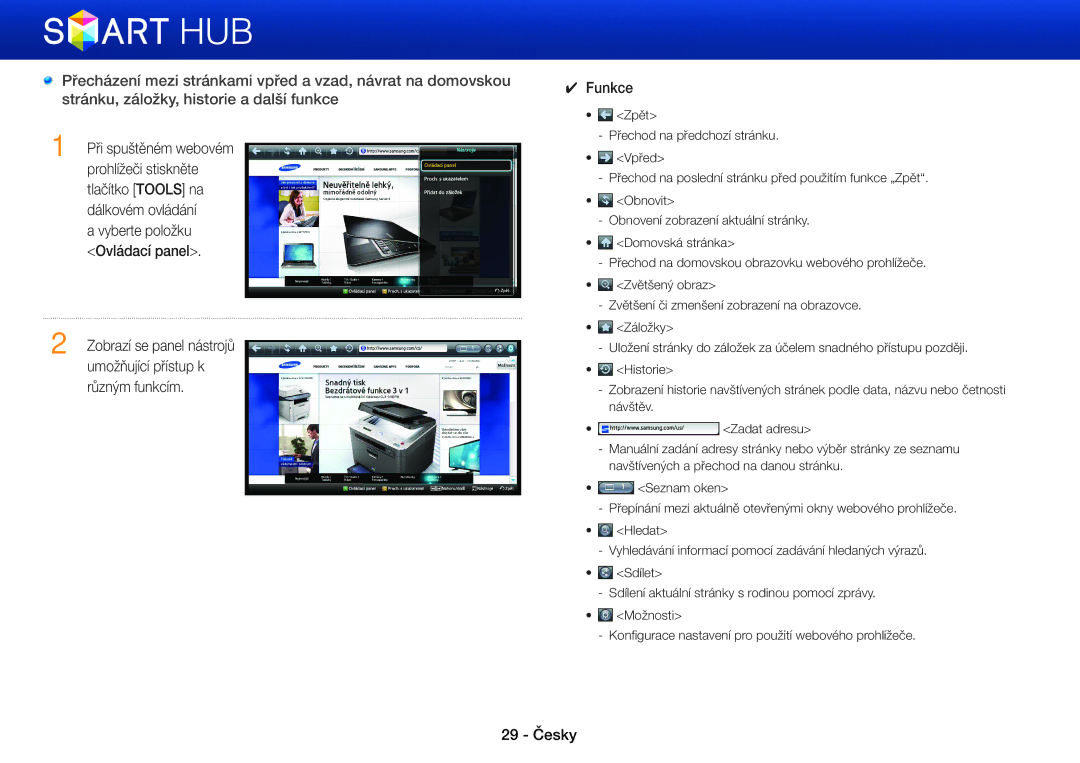 Samsung BD-E6100/EN, BD-E8900/EN, BD-E8500/EN, BD-E8300/EN manual Funkce 