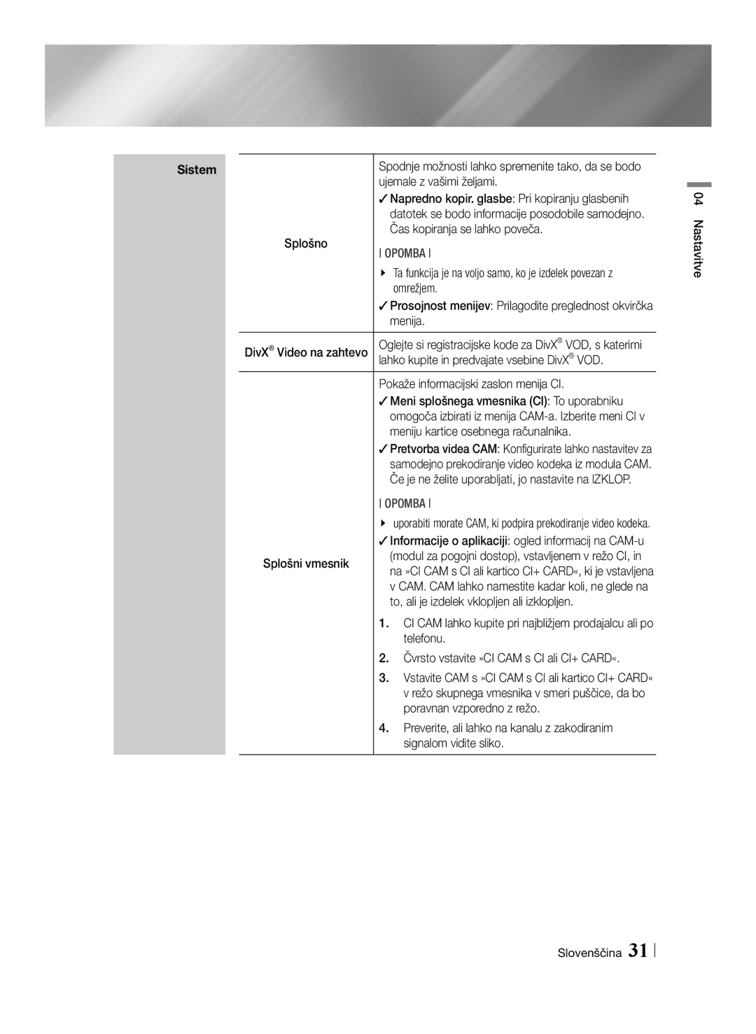 Samsung BD-E8900/EN, BD-E8500/EN manual Ujemale z vašimi željami, Čas kopiranja se lahko poveča, Omrežjem, Menija, Telefonu 