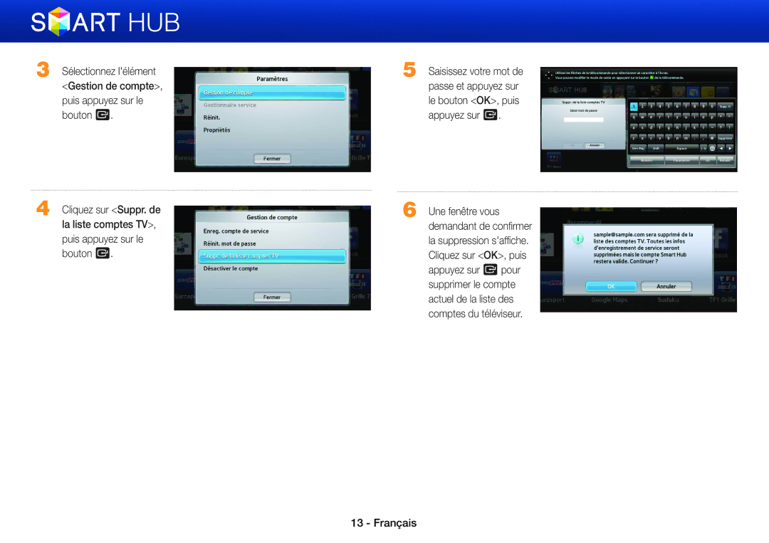 Samsung BD-ES7000/ZF, BD-ES5000/ZF, BD-ES5000/XU, BD-E5500/ZF manual Français 