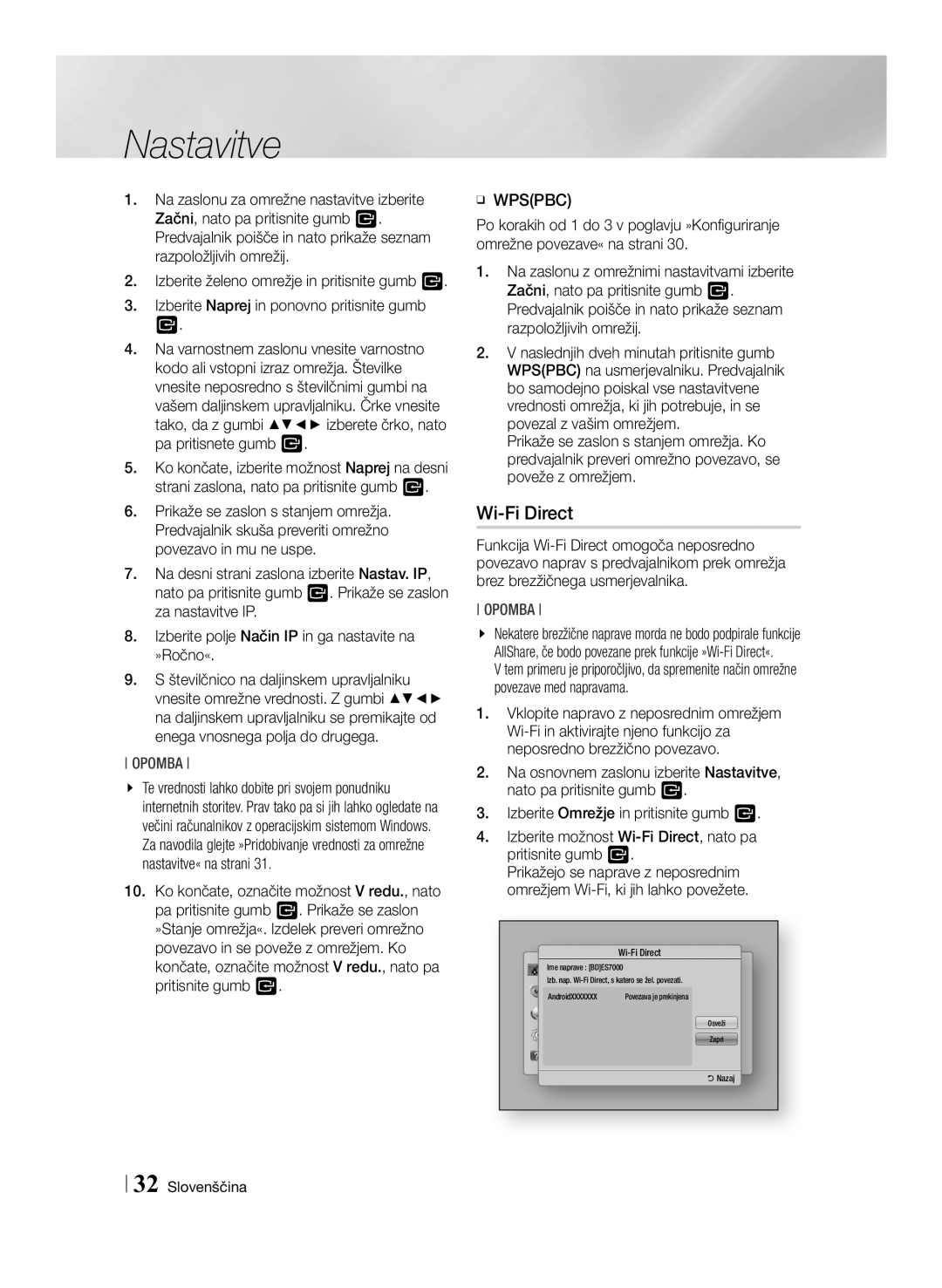 Samsung BD-ES7000/EN, BD-ES7000/XE manual Ime naprave BDES7000 