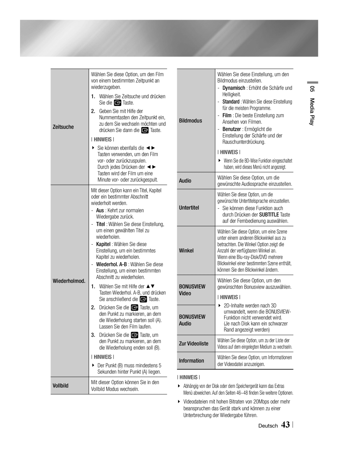 Samsung BD-ES7009/ZG manual Bonusview 