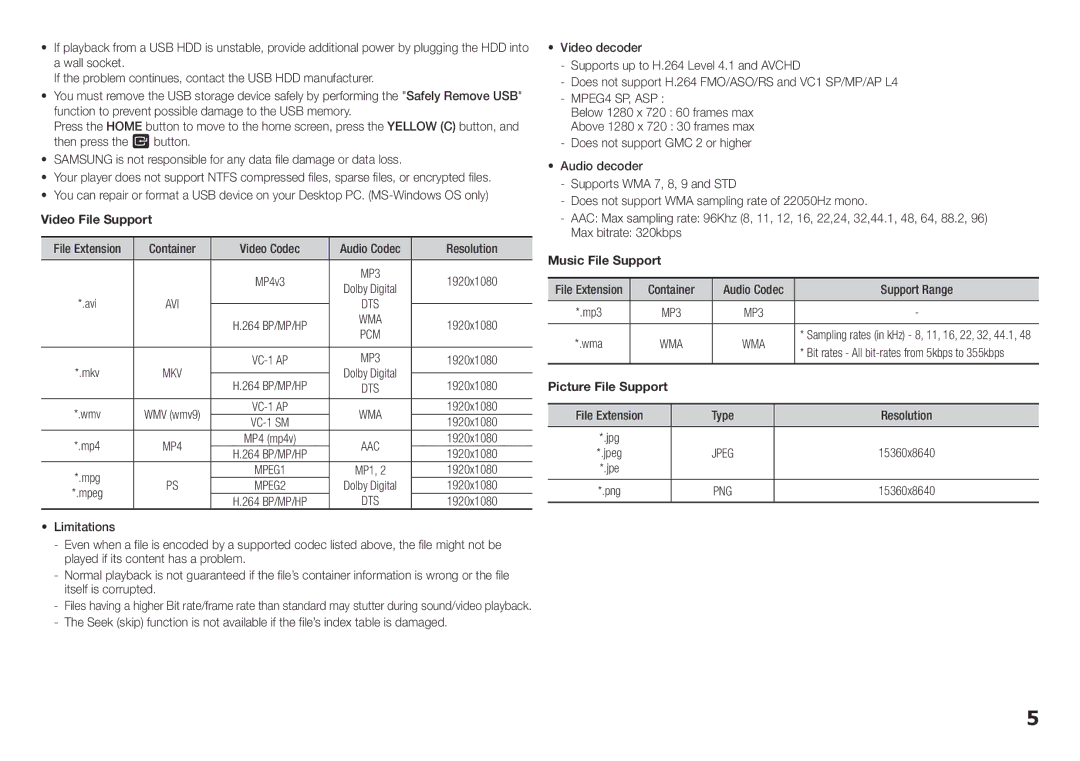 Samsung BDF5700, BD-F5700 user manual Jpeg 