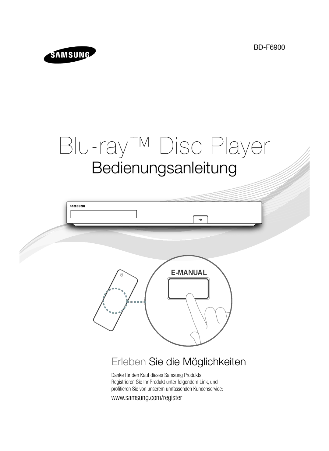 Samsung BD-F6900/EN manual Bedienungsanleitung 