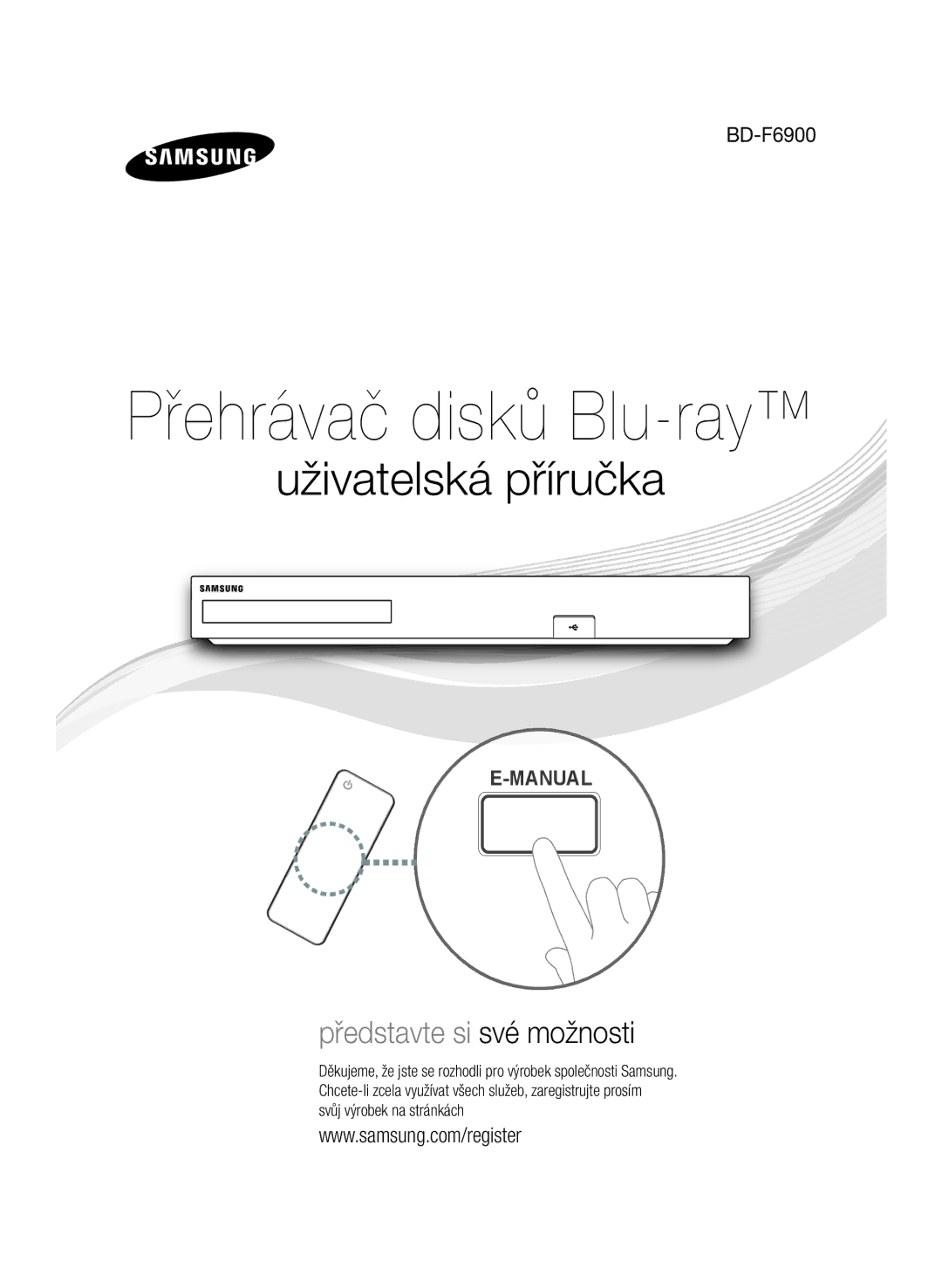 Samsung BD-F6900/EN manual Přehrávač disků Blu-ray 