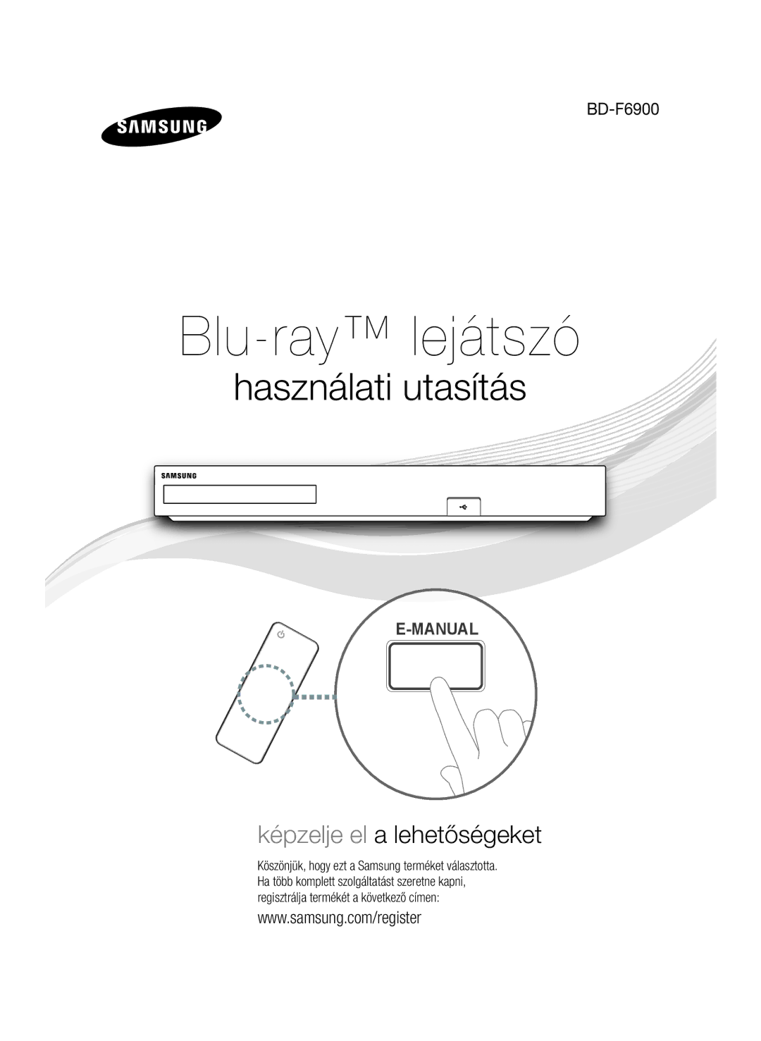 Samsung BD-F6900/EN manual Blu-ray lejátszó 