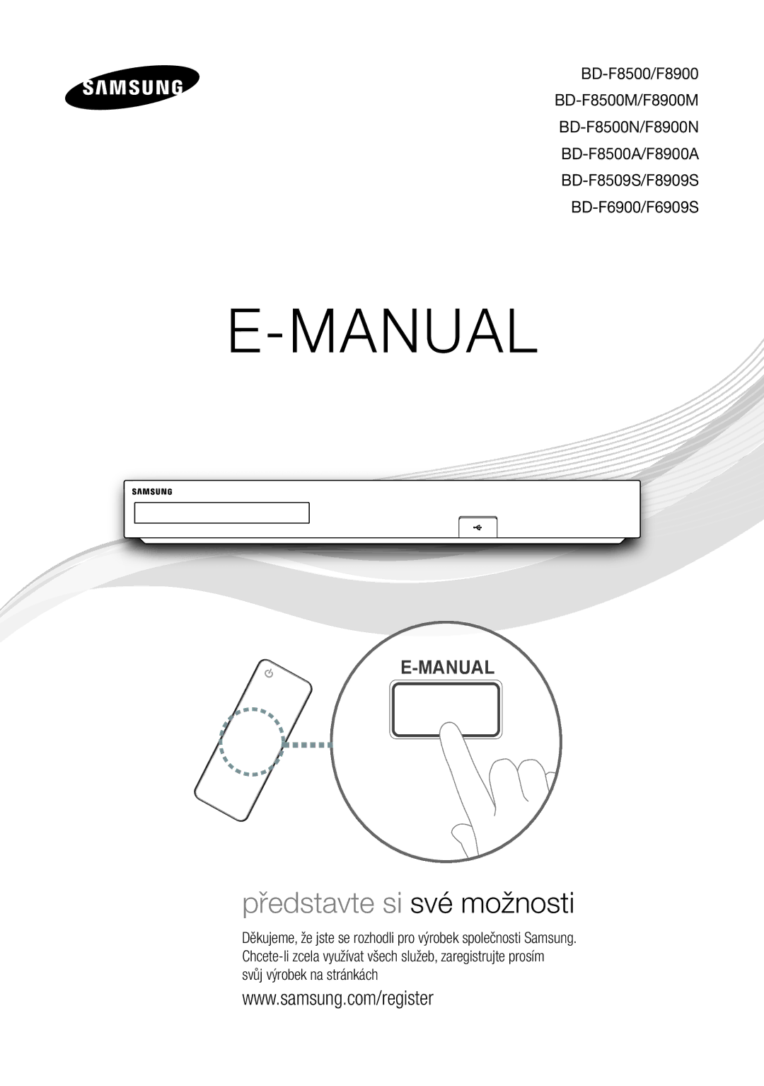 Samsung BD-F8500/EN, BD-F8900/EN, BD-F6900/EN manual Manual 