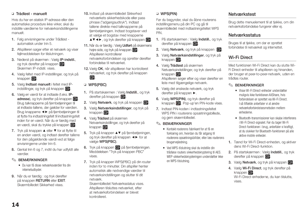 Samsung BD-H5900/XE manual Netværkstest, Netværksstatus, Vælg det ønskede netværk, og tryk derefter på knappen 