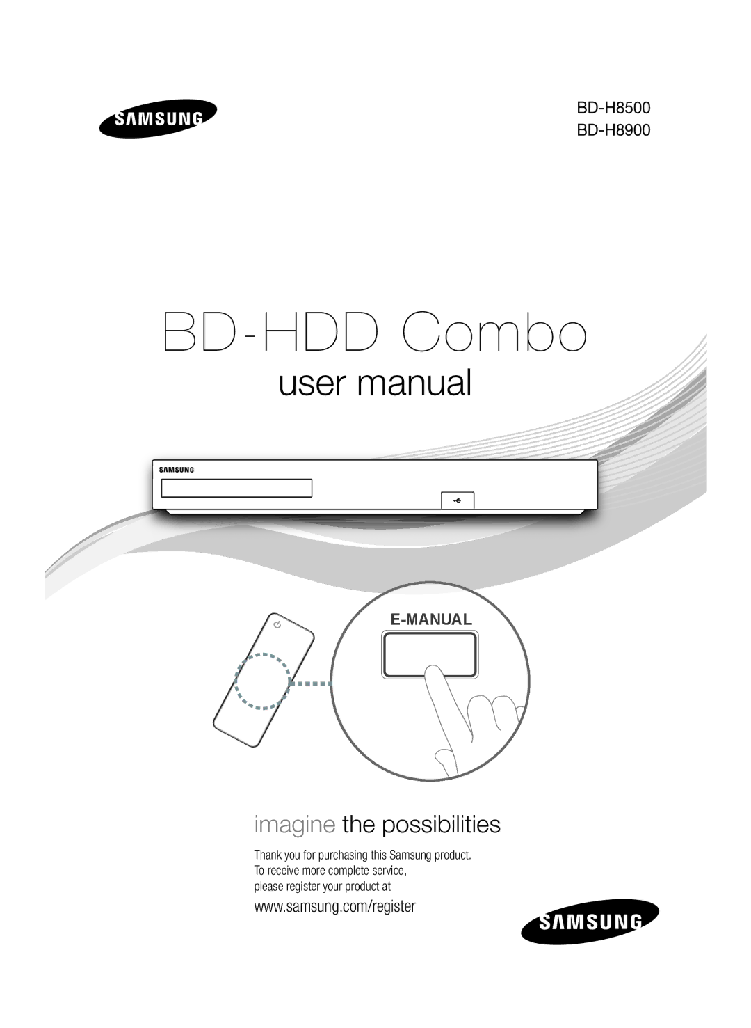 Samsung BD-H8509S/ZG, BD-H8500/EN, BD-H8500/ZF manual Manual 