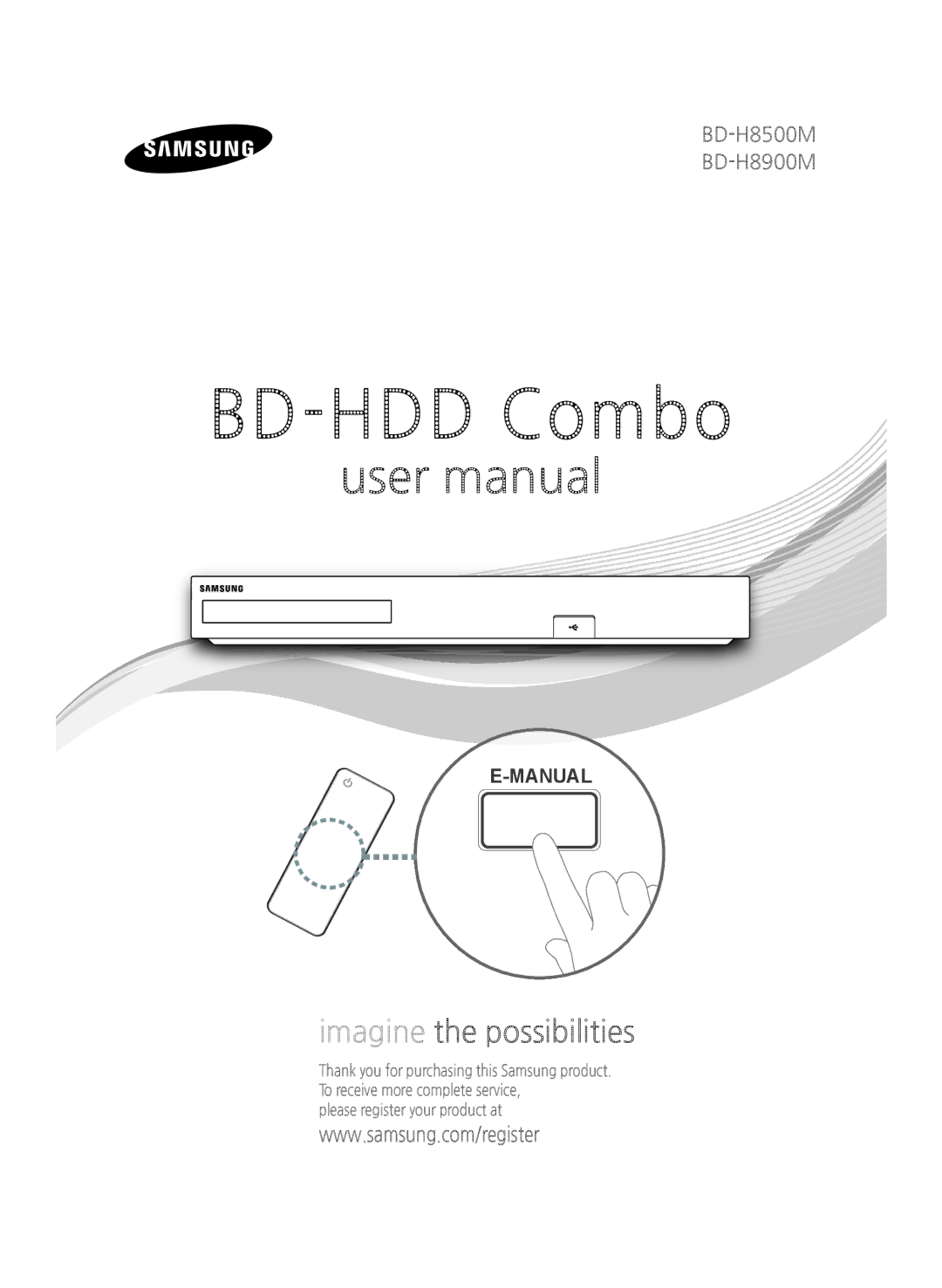 Samsung BD-H8509S/ZG, BD-H8500/EN, BD-H8500/ZF manual Manual 