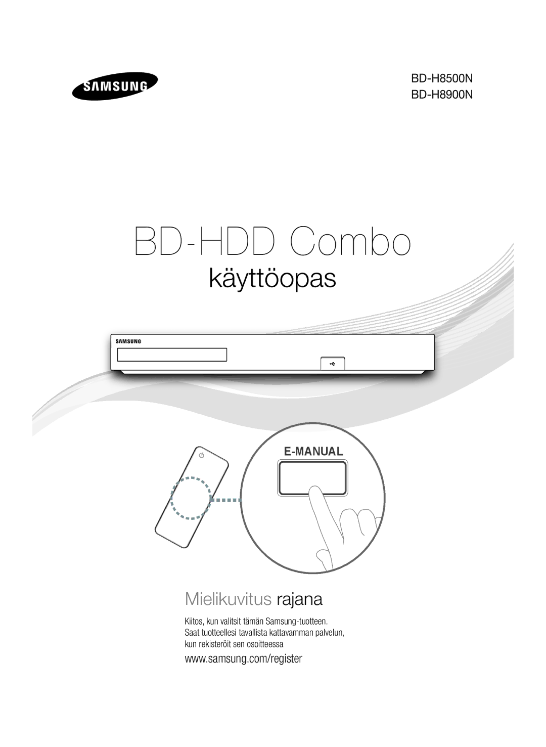 Samsung BD-H8900N/XE, BD-H8500N/XE manual Käyttöopas 