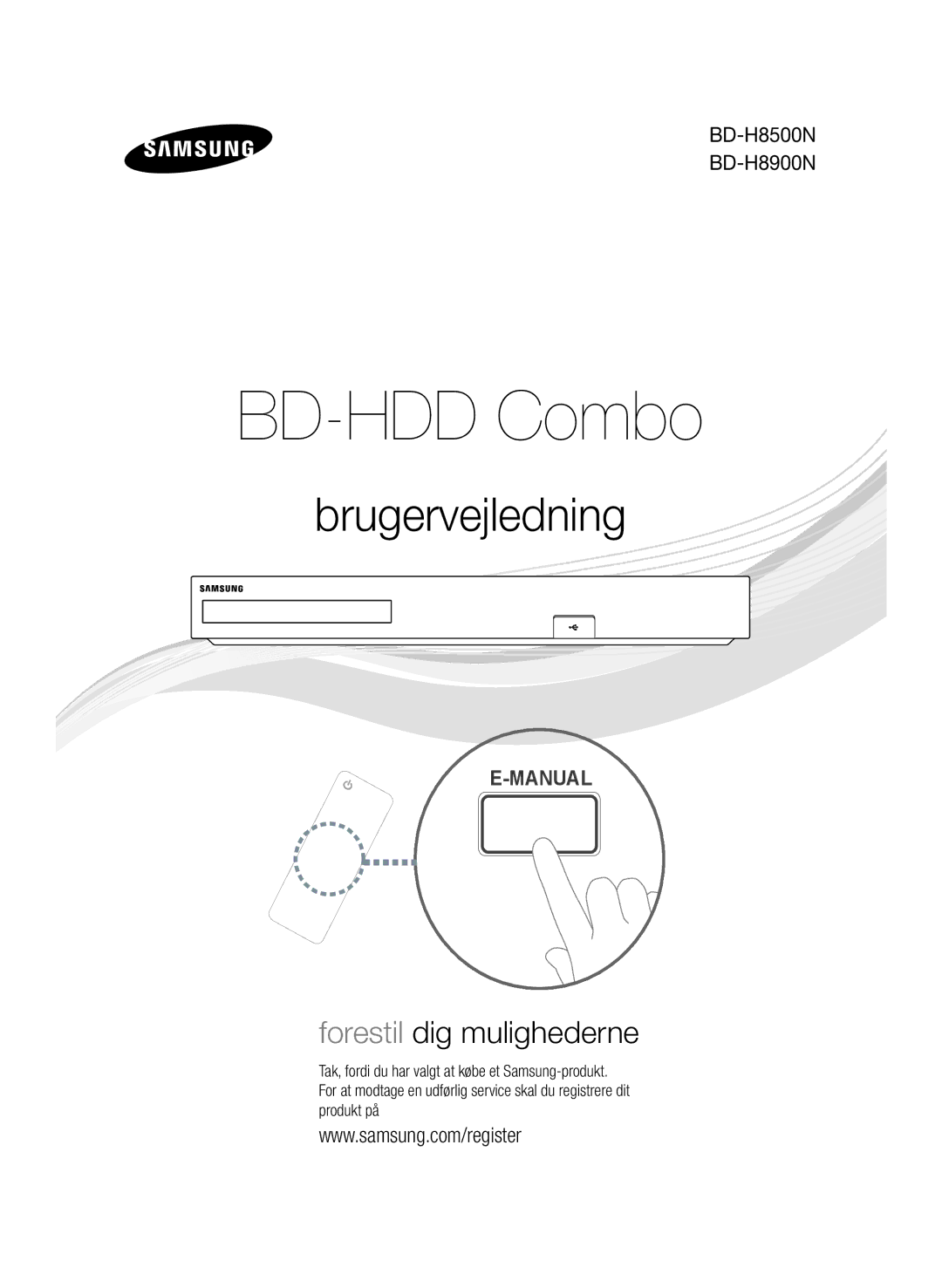 Samsung BD-H8900N/XE, BD-H8500N/XE manual Brugervejledning 