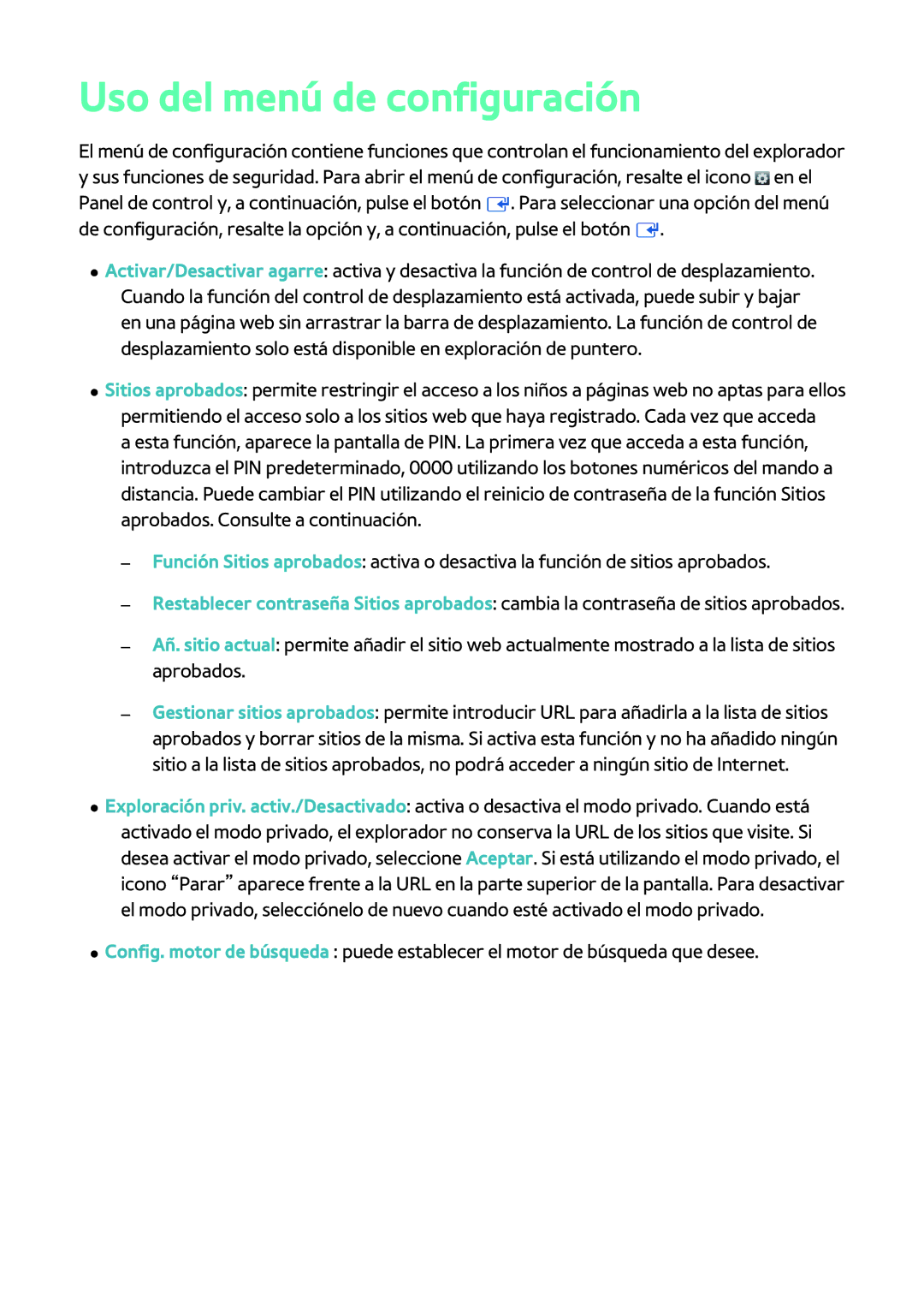 Samsung BD-H8500/ZF, BD-H8900/ZF manual Uso del menú de configuración 