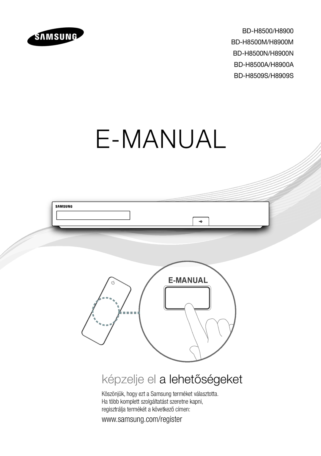 Samsung BD-H8900N/XE, BD-H8500N/XE manual Manual 