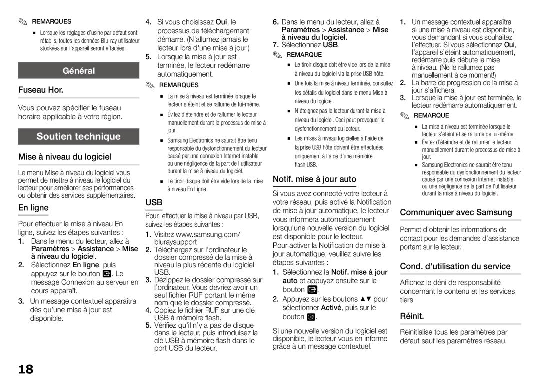 Samsung BD-J5900/ZF manual Général 