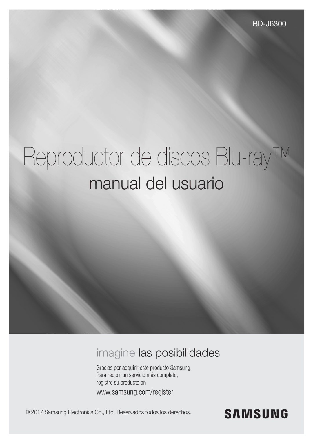 Samsung BD-J6300/ZF manual Reproductor de discos Blu-ray 