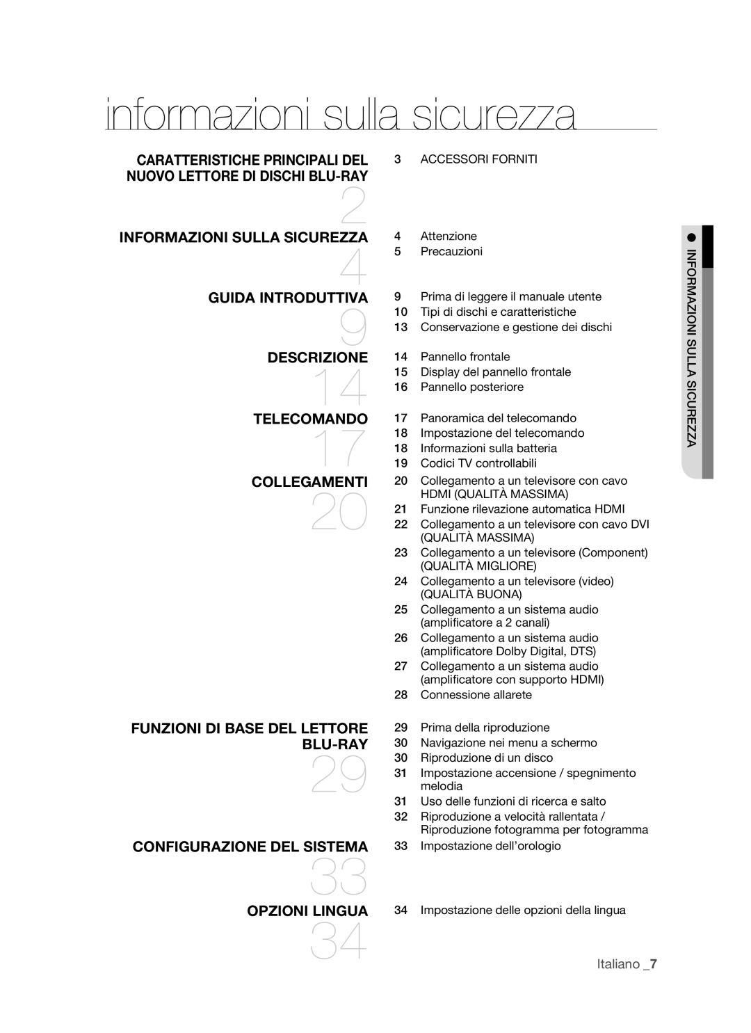 Samsung BD-P1500/XEF, BD-P1500/EDC manual Accessori Forniti, Hdmi Qualità Massima, Qualità Migliore, Qualità Buona 