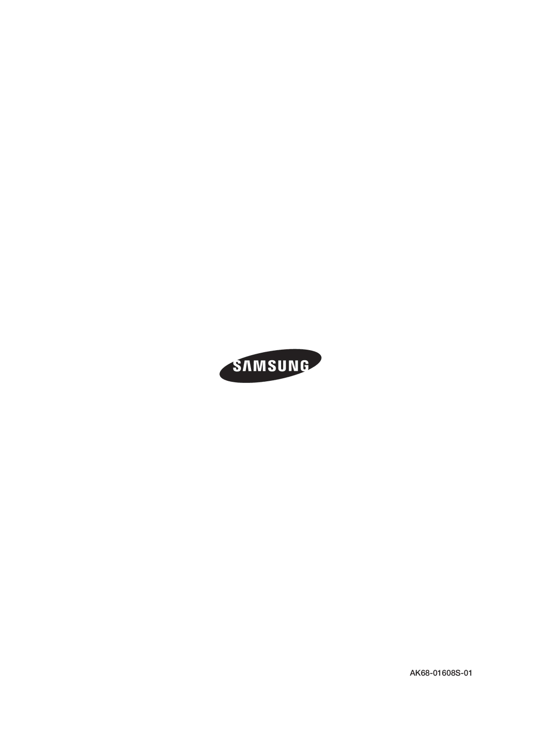 Samsung BD-P1500/MEA, BD-P1500/UMG manual AK68-01608S-01 