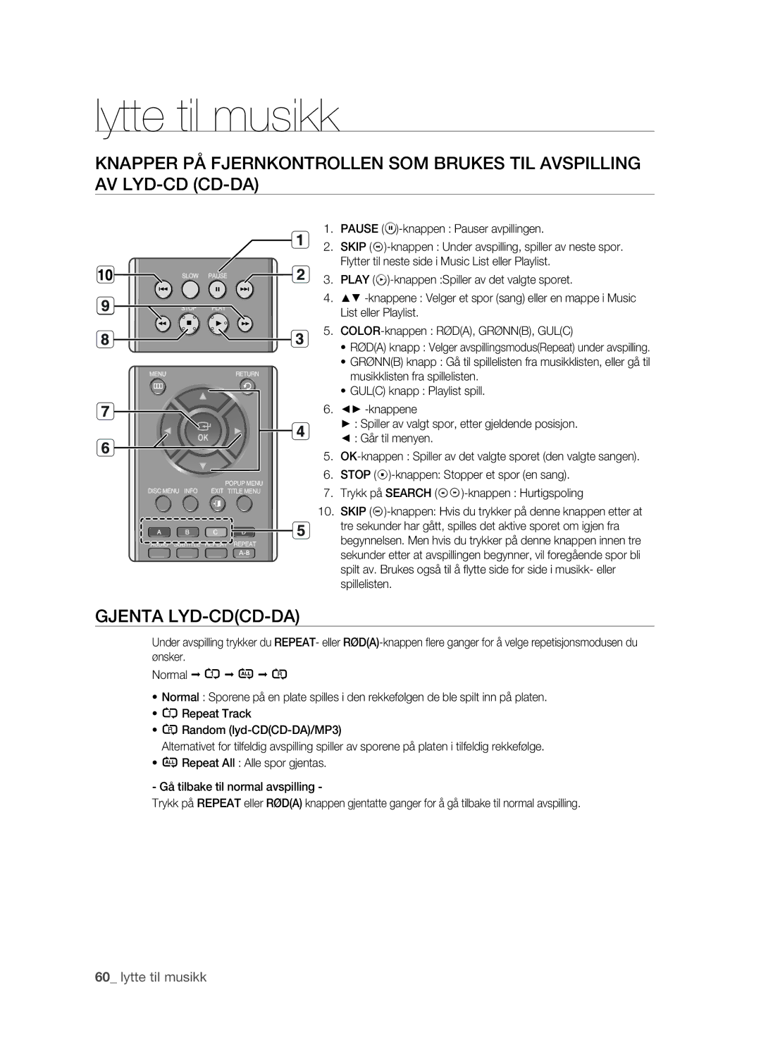 Samsung BD-P1500/XEE manual Pause -knappen Pauser avpillingen 