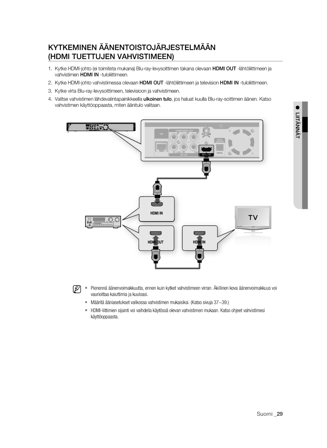 Samsung BD-P1580/XEE manual Suomi 