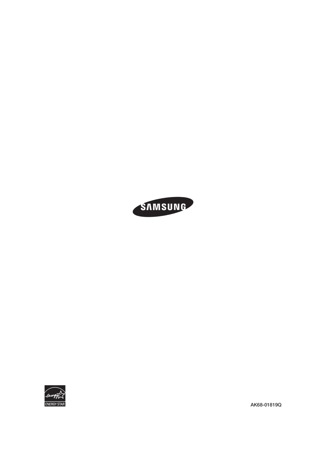 Samsung BD-P1600A/SAM manual AK68-01819Q 