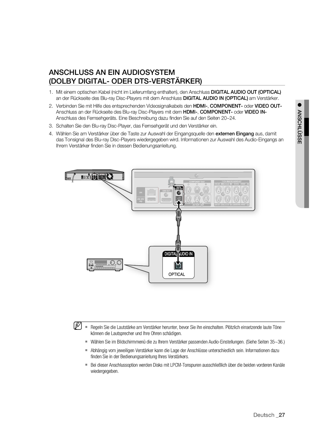 Samsung BD-P2500/XEF, BD-P2500/EDC manual Deutsch 