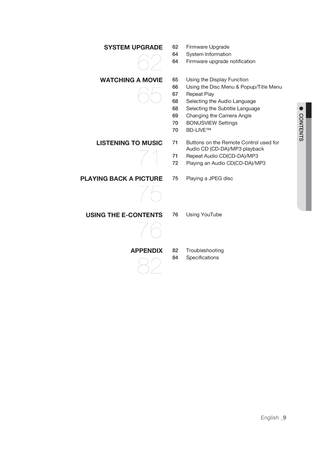 Samsung BD-P3600 user manual Bd-Live 