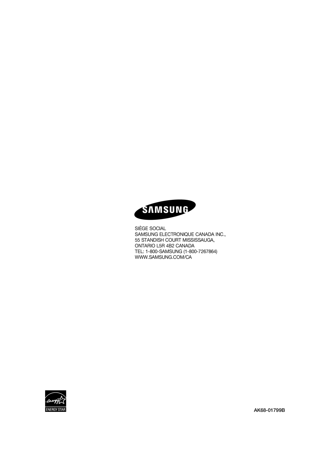 Samsung BD-P4600 user manual Siège Social 