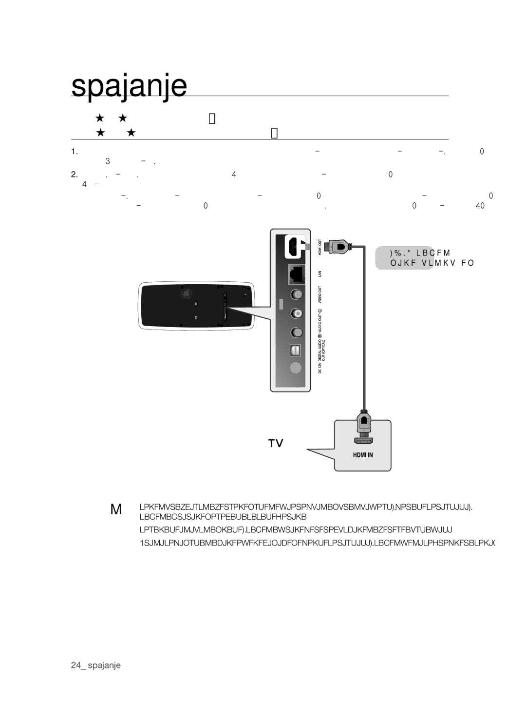 Samsung BD-P4600/EDC, BD-P4600/XEE manual Kabel za brzi prijenos podataka 2. kategorija 