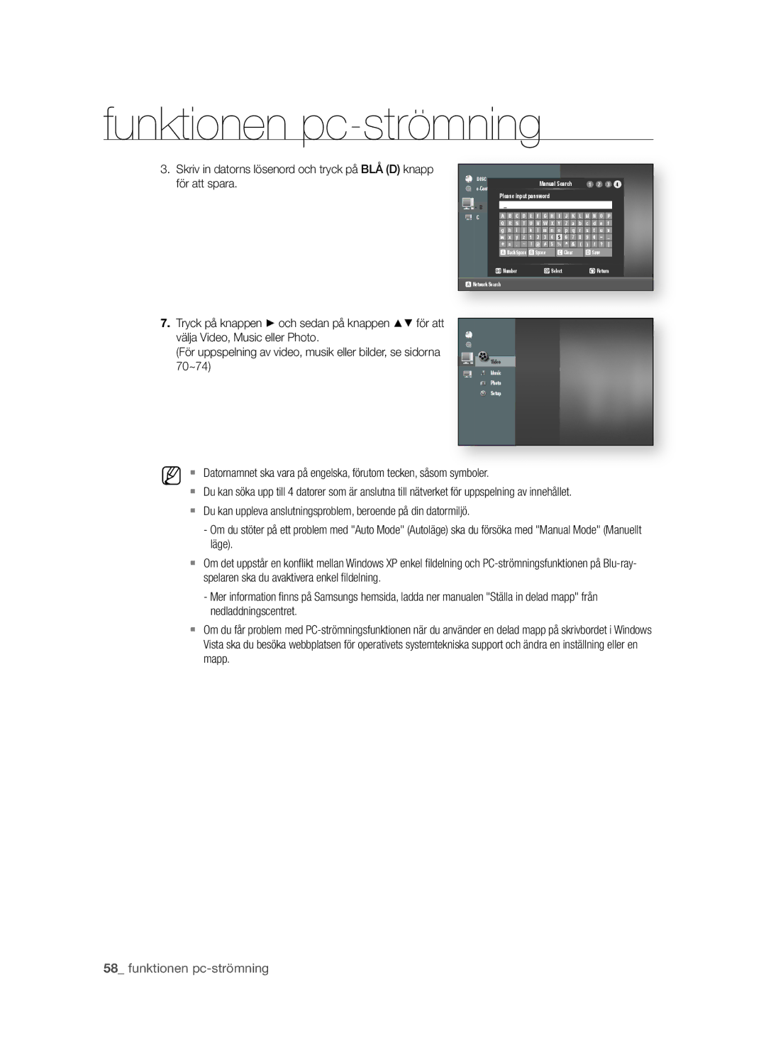 Samsung BD-P4600/XEE manual Manual Search Contents 