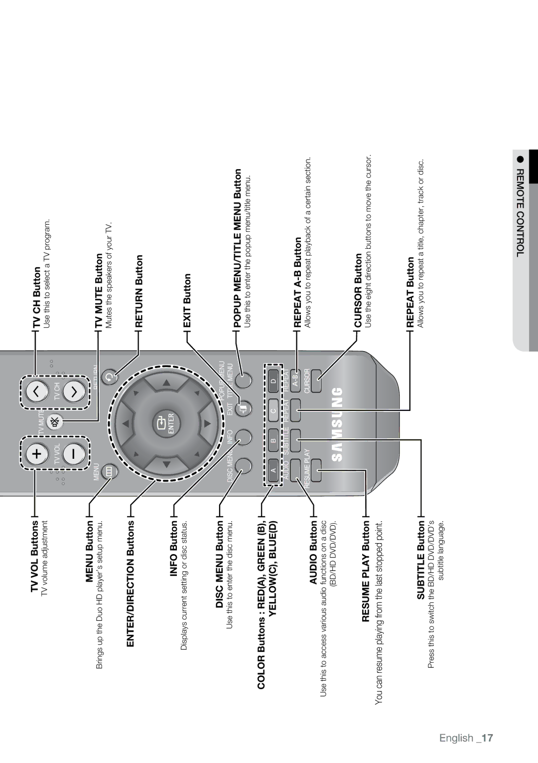 Samsung BD-UP5000 user manual Motrcontrole e 