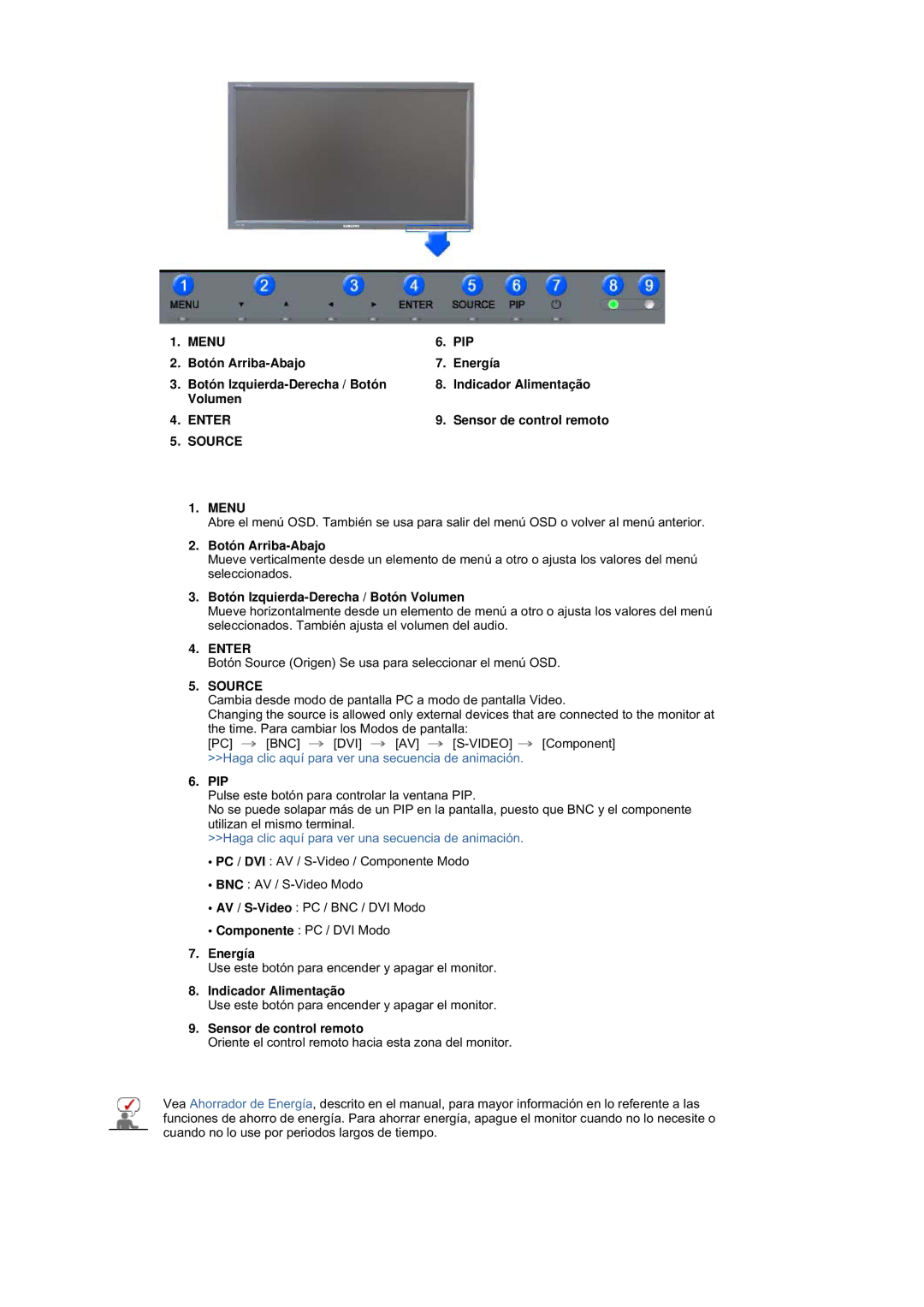 Samsung BE40PSNS/EDC, BE40TSNS/EDC, LS40BEPNSF/EDC manual Menu PIP 