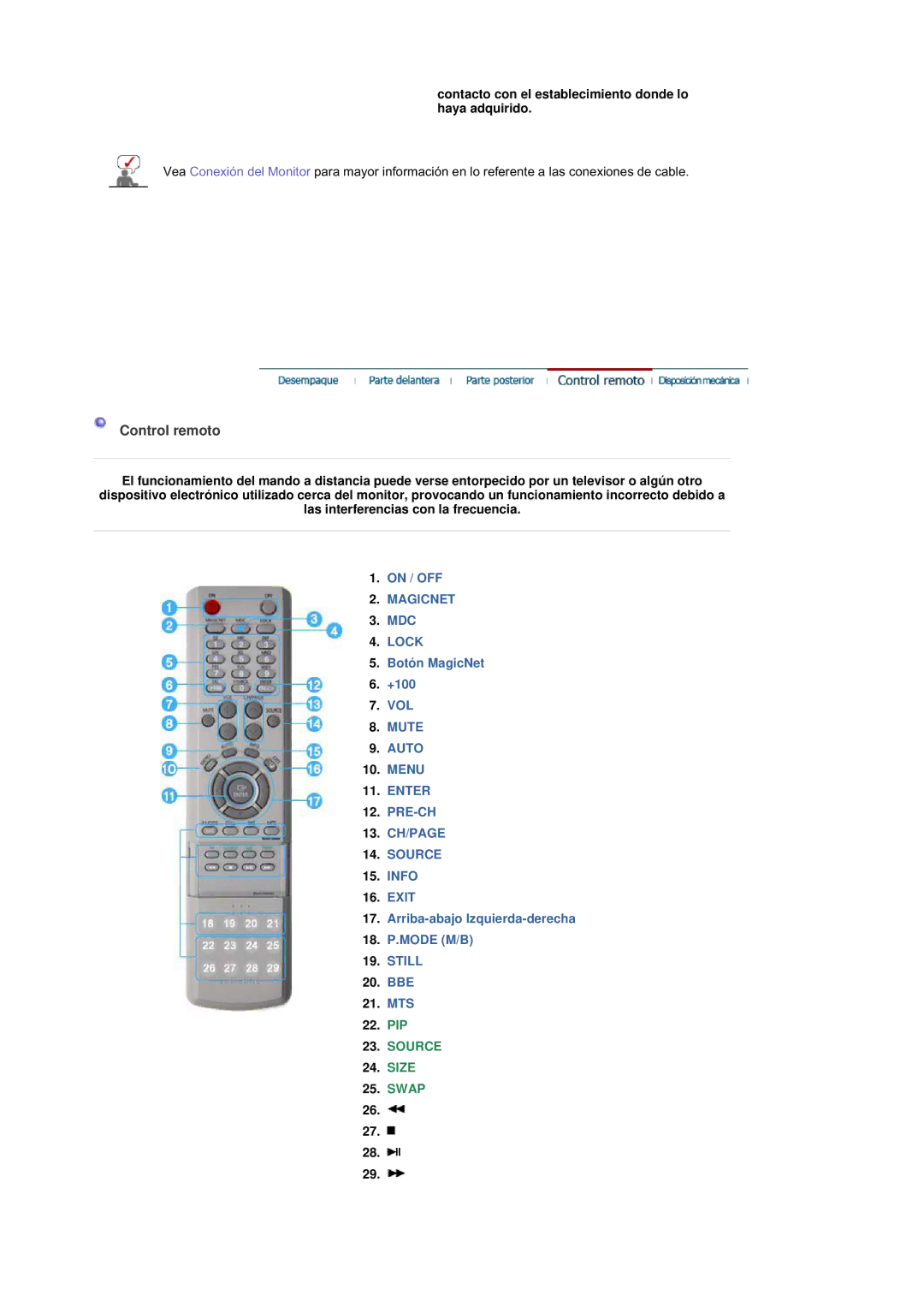 Samsung BE40PSNS/EDC, BE40TSNS/EDC, LS40BEPNSF/EDC manual Contacto con el establecimiento donde lo haya adquirido 