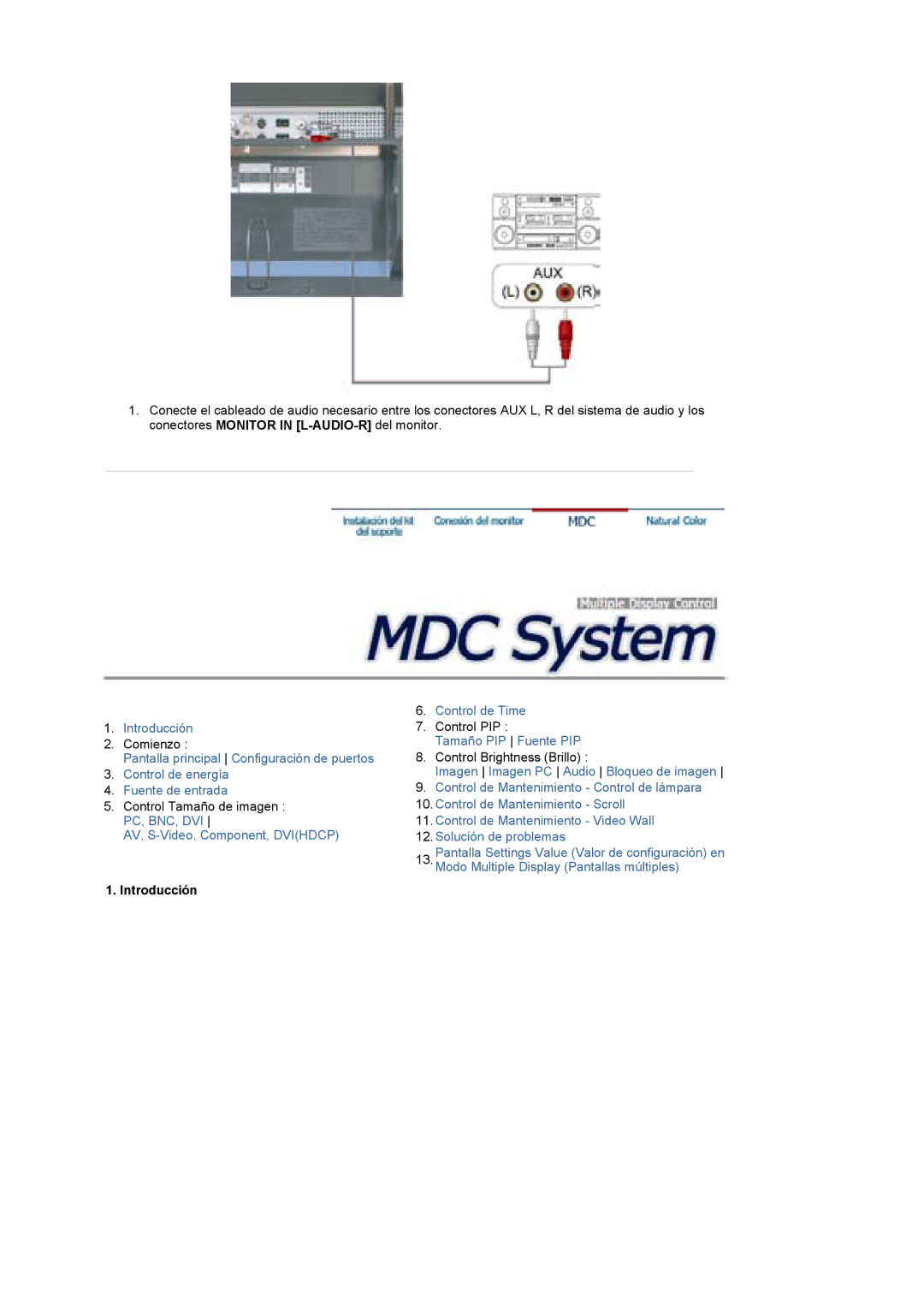 Samsung LS40BEPNSF/EDC, BE40PSNS/EDC, BE40TSNS/EDC manual AV, S-Video, Component, Dvihdcp Control de Time 