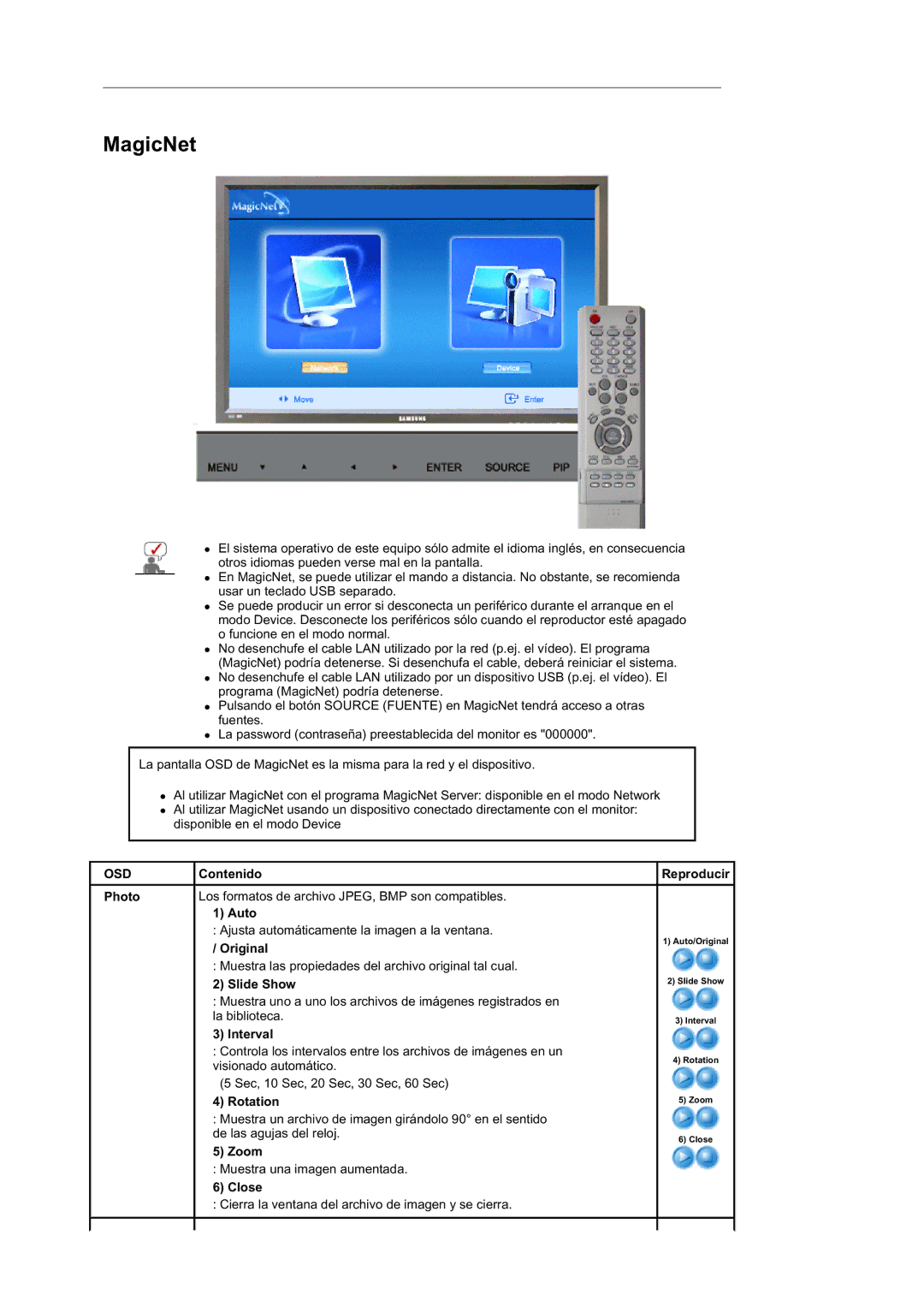 Samsung BE40TSNS/EDC, BE40PSNS/EDC, LS40BEPNSF/EDC manual Original, Slide Show, Interval, Rotation, Close 