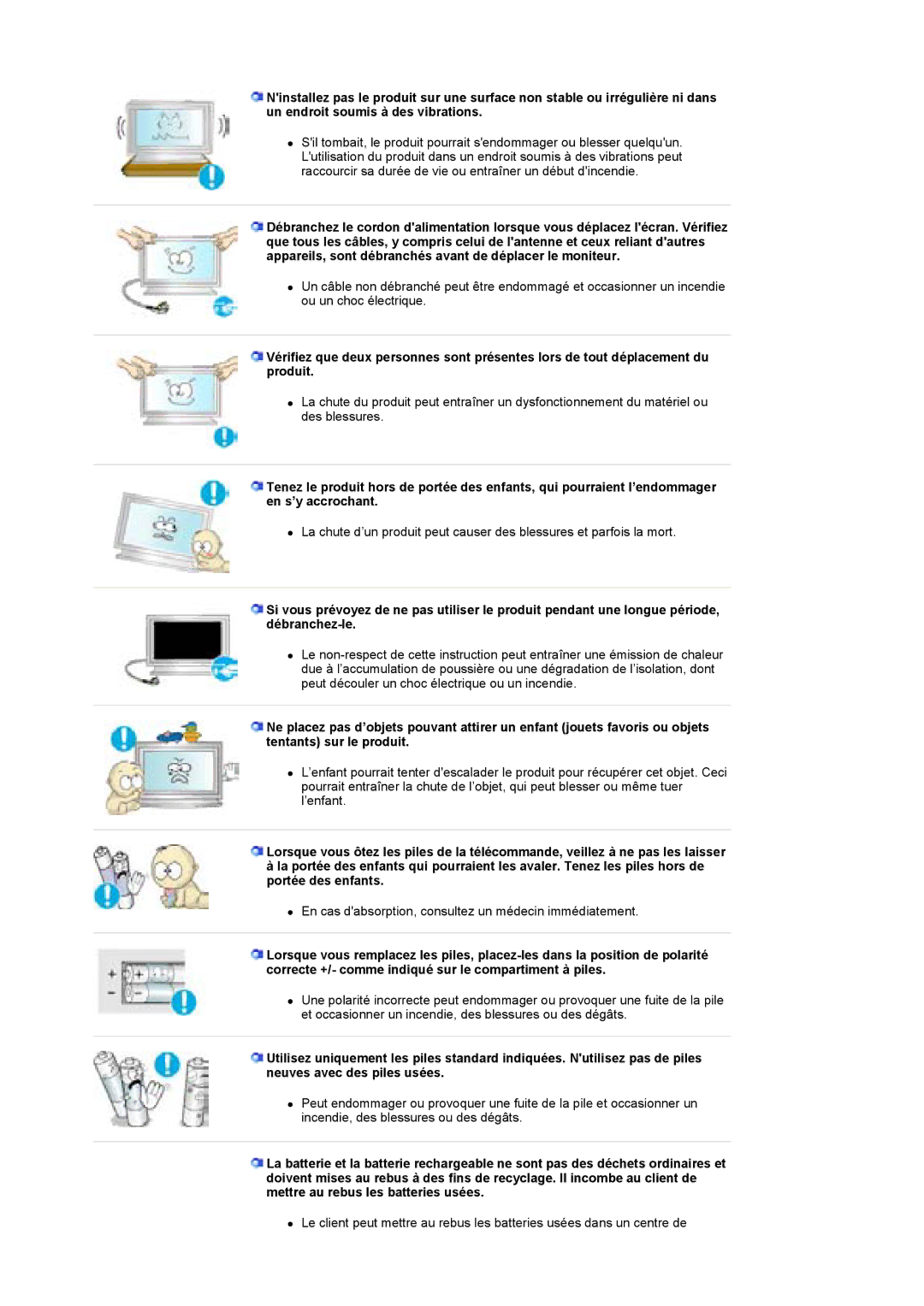 Samsung BE40PSNS/EDC, BE40TSNS/EDC manual En cas dabsorption, consultez un médecin immédiatement 