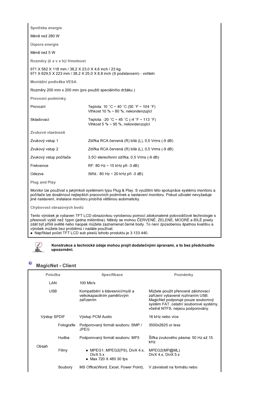 Samsung BE40PSNS/EDC manual MagicNet Client 