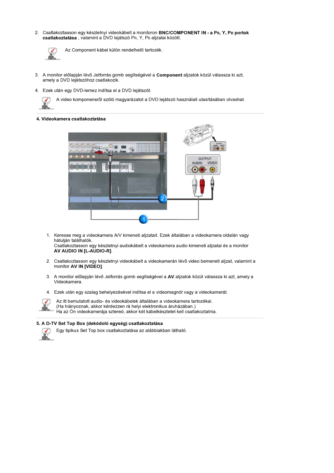 Samsung BE40PSNS/EDC manual AV Audio in L-AUDIO-R 