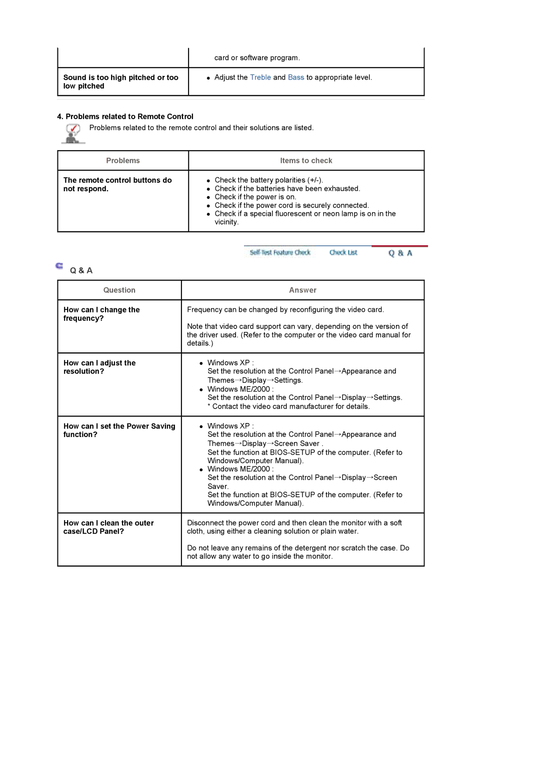 Samsung LS46BETNS/XSG, BE46PSNB/EDC manual Remote control buttons do not respond, How can I set the Power Saving function? 