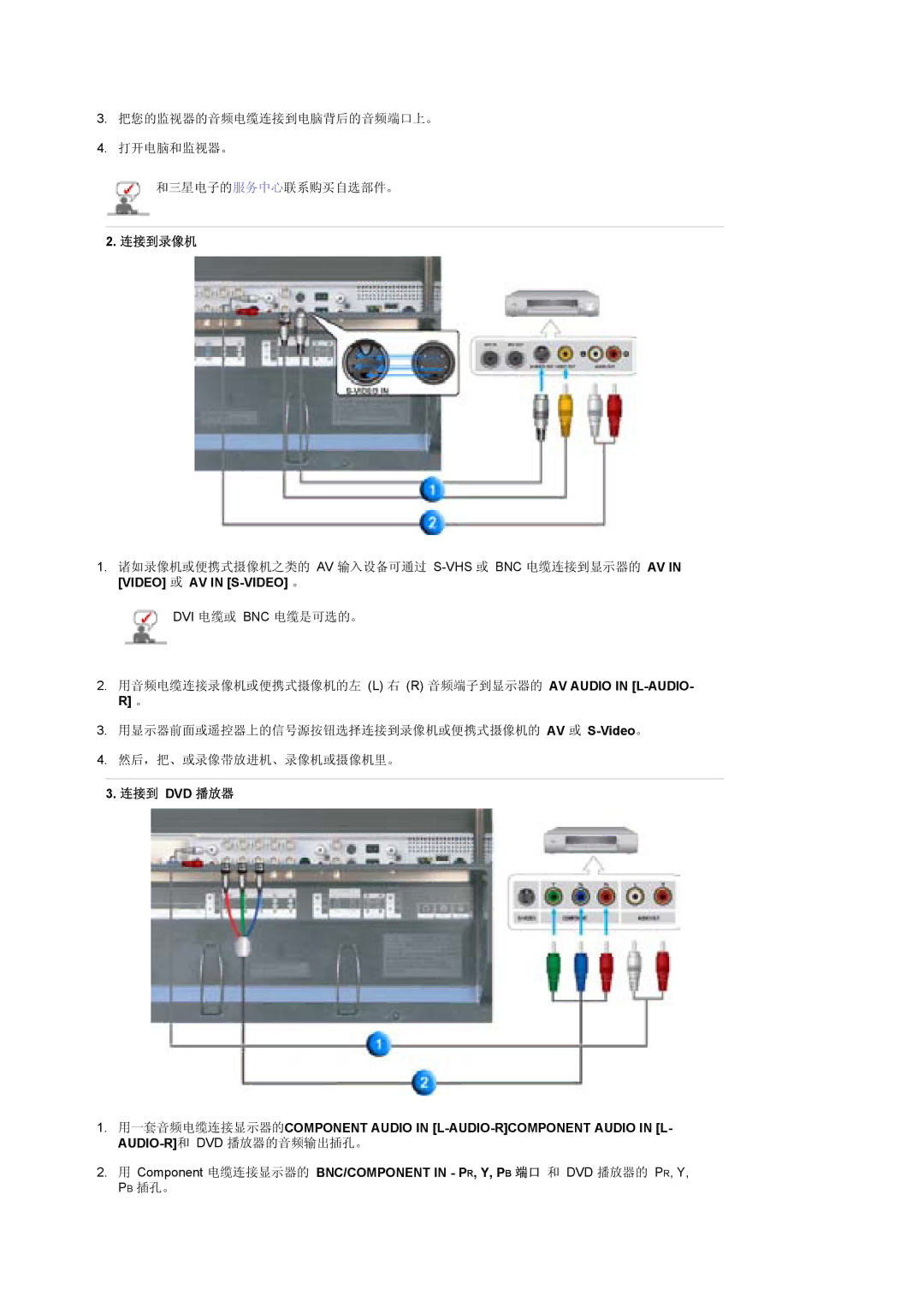 Samsung BE46PSNS/EDC, BE46TSNS/EDC manual Av 