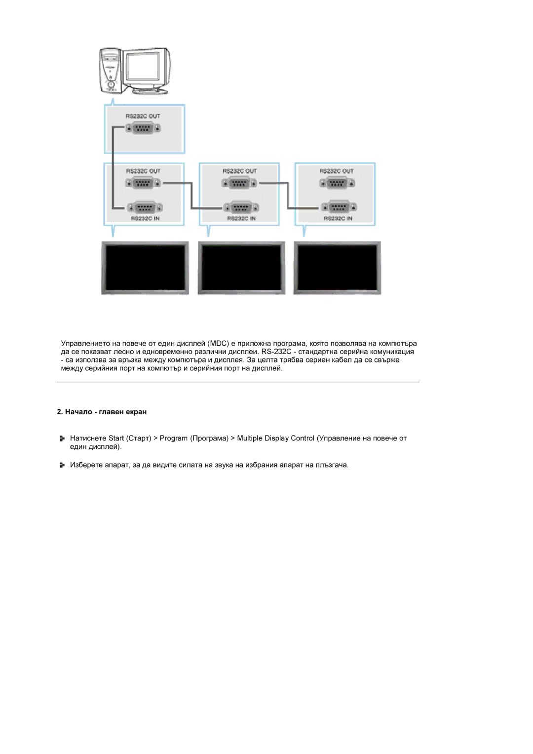 Samsung BE46TSNS/EDC manual Ɇɚɱɚɥɨ ɝɥɚɜɟɧ ɟɤɪɚɧ 