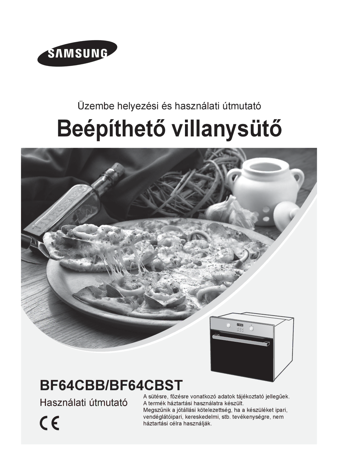 Samsung BF64CBST/XEH manual Beépíthető villanysütő 