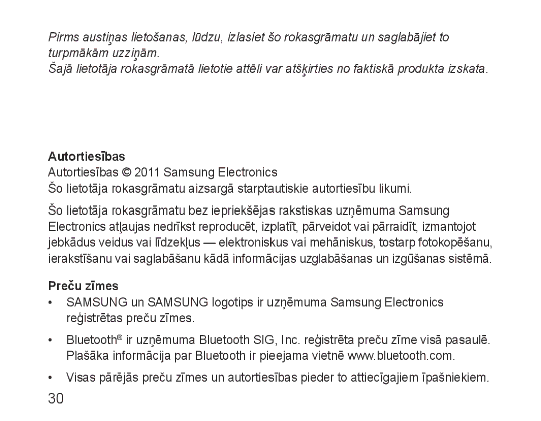 Samsung BHF1000VBECSEB, BHF1000VBECSER manual Autortiesības, Preču zīmes 