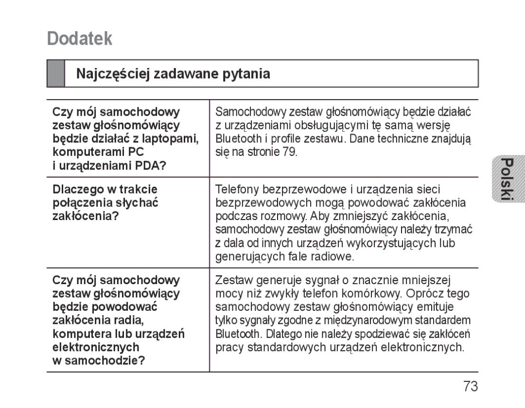 Samsung BHF1000VBECEUR, BHF1000VBECXEF, BHF1000VBECXET, BHF1000VMECFOP, BHF1000VBECFOP Dodatek, Najczęściej zadawane pytania 